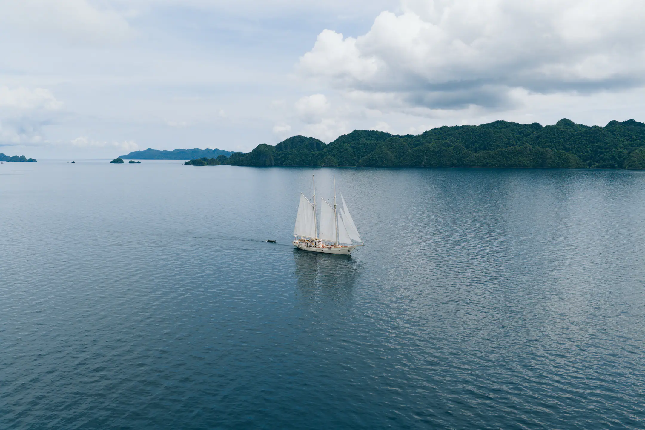 Mutiara Laut sailing yacht exploring remote islands of the Indonesian archipelago.