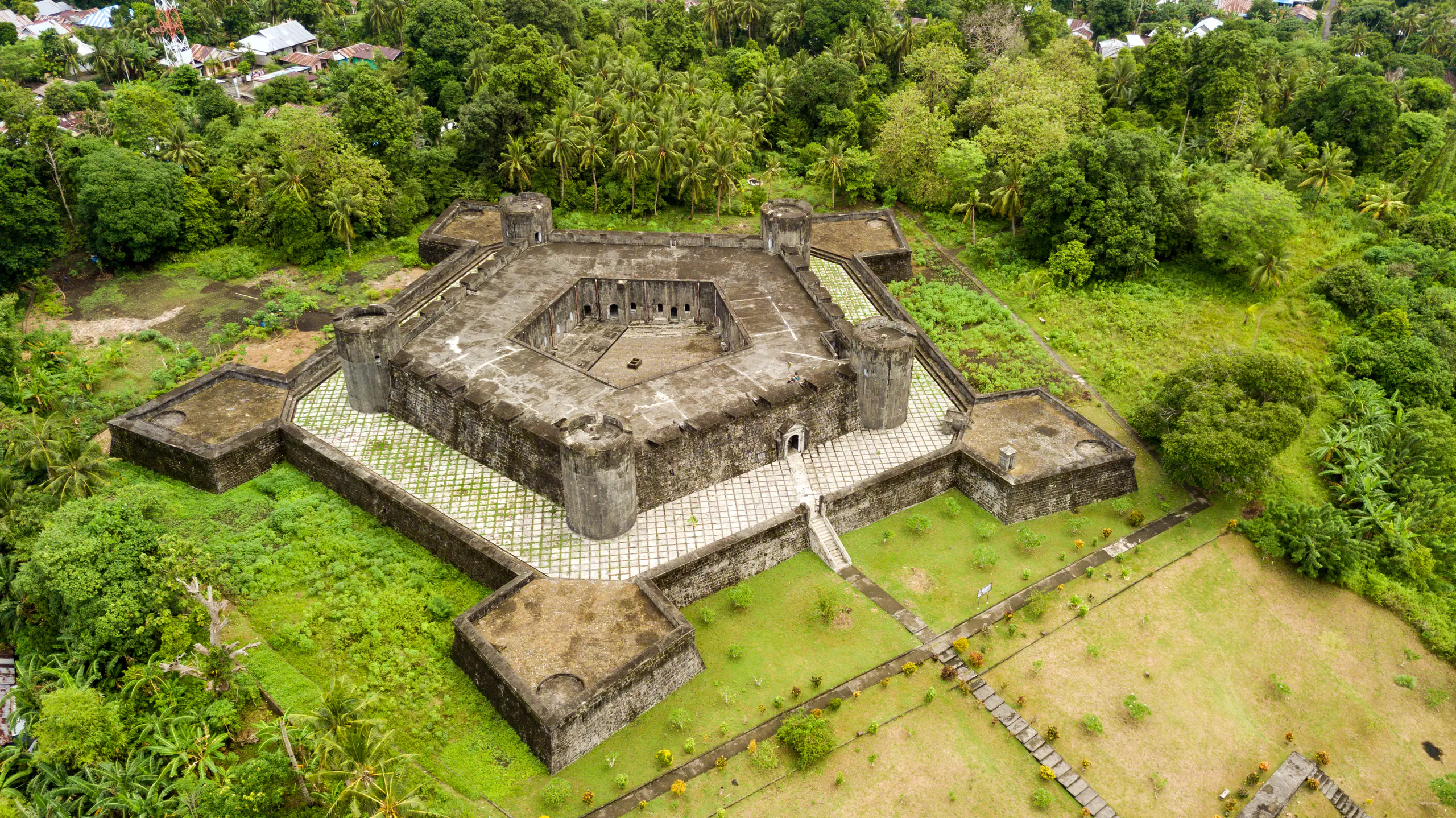 Historic colonial fort in the Banda Islands